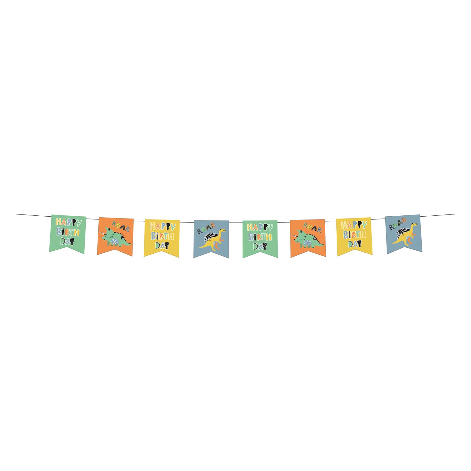 Flag -Linie Dino Roars, 6m