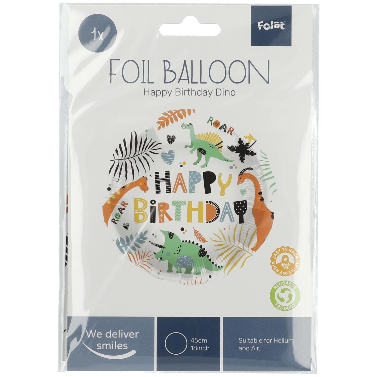 Folienballon Dinosaurus 45 cm