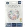 Folienballon Alles Gute zum Geburtstag Einhörner 45 cm.