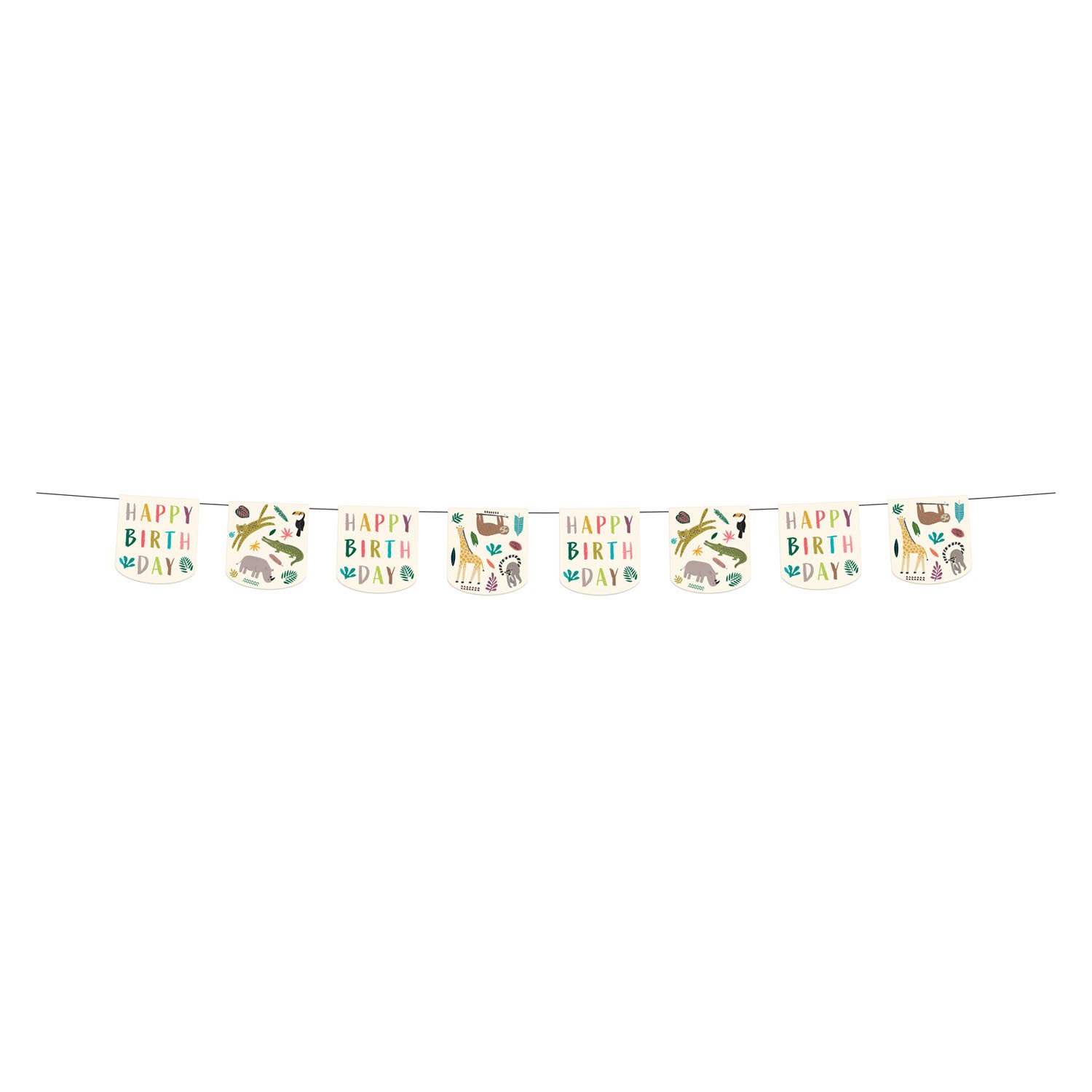 Flag -Linie wilde Tiere 6m