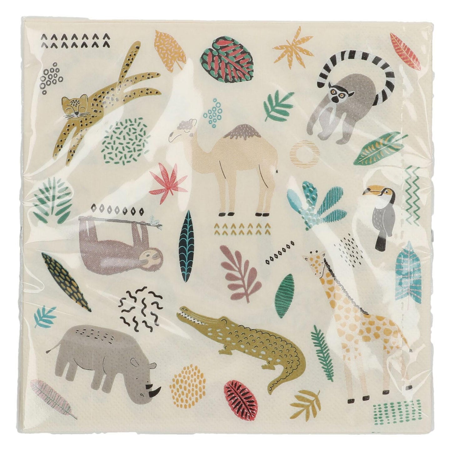 Servietten Wild Dieren 20st.