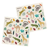 Servietten Wild Dieren 20st.