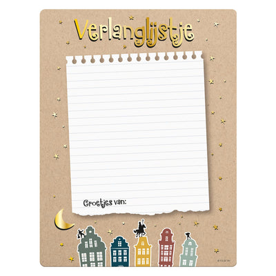 Sinterklaas -Wunschliste, 4st.