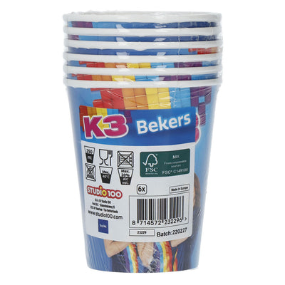 K3 Tassen, 6st.