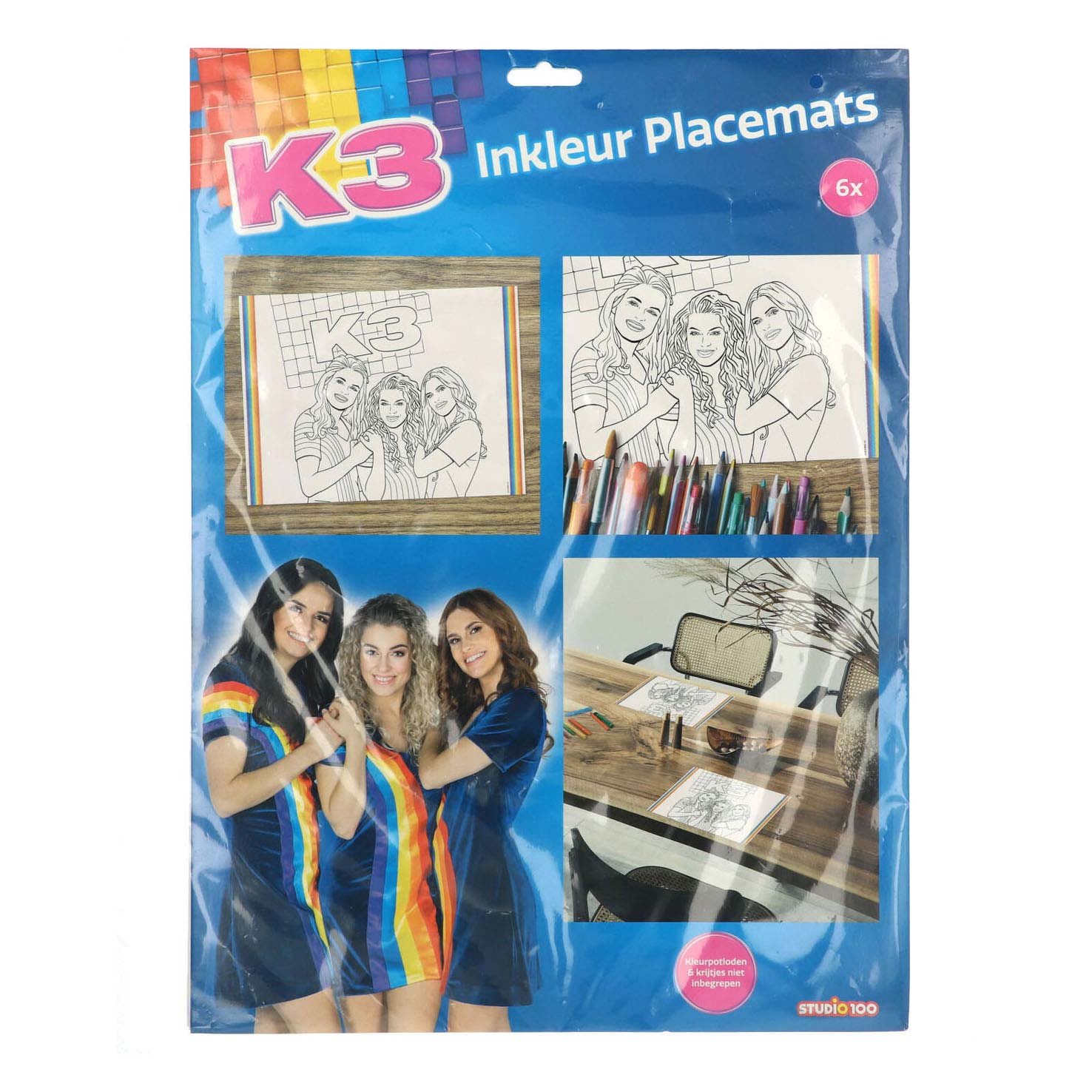 K3 -Taschen Malvorlagen, 6st.