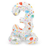 Stehende Folienballon freudiger Party Nummer 3 -72 cm