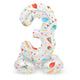 Stehende Folienballon freudiger Party Nummer 3 -72 cm