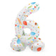 Stehende Folienballon freudiger Party Nummer 6 -72 cm