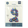 Stehende Folienballon farbenfrohe Punkte Abbildung 9 - 72 cm