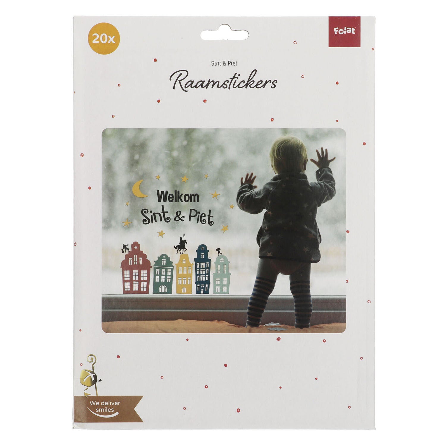 Folat BV Fensteraufkleber Willkommen Sint Piet