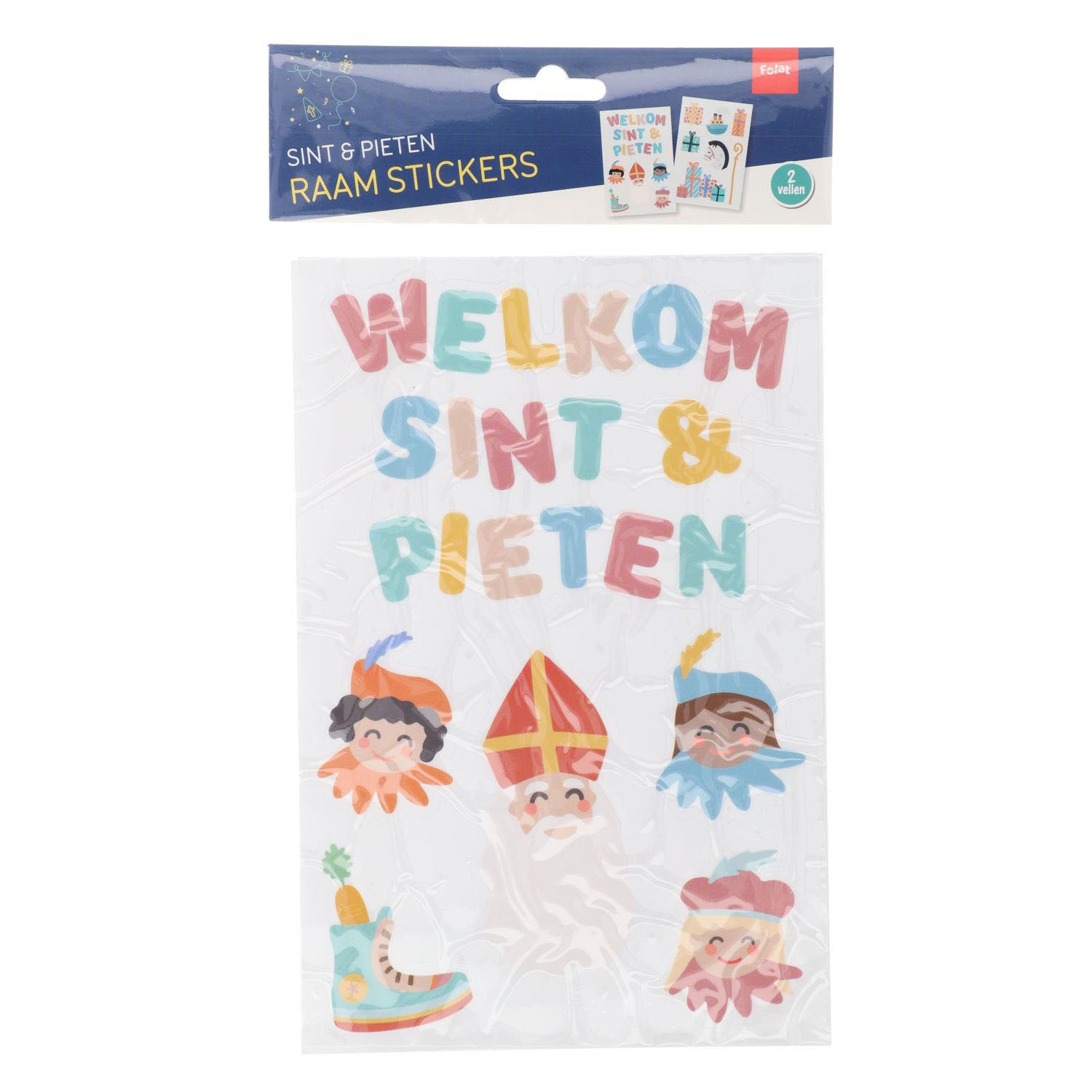 Folat Bv Raamstickers Willkommen Sint Pieten, 13st.