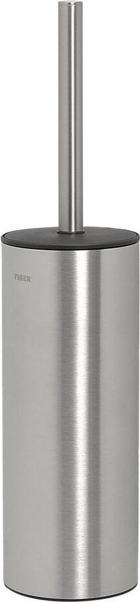 Tiger Noon Toilettenbürste mit Halter freistehend – Edelstahl – gebürsteter Edelstahl