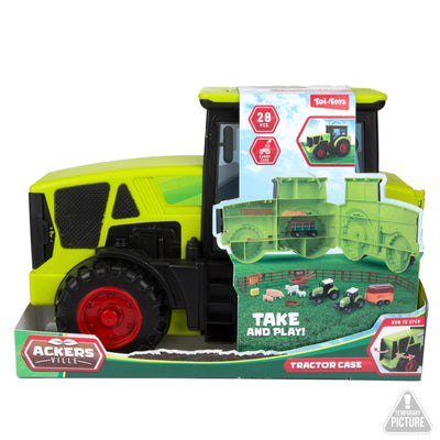 Toi-toys Bauernhof-Spielset im Traktorkoffer – 28-teilig.