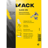 Mack 1015221 – 12 gebohrte Scharniere gleiten auf 35 mm 110°-Aufputztür | 5 Stück