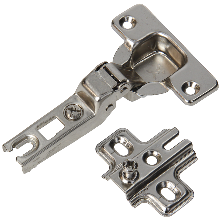 Mack 1015222 – 2 gebohrte Scharniere gleiten auf 35 mm 110° halbaufliegender Tür | 10 Stück