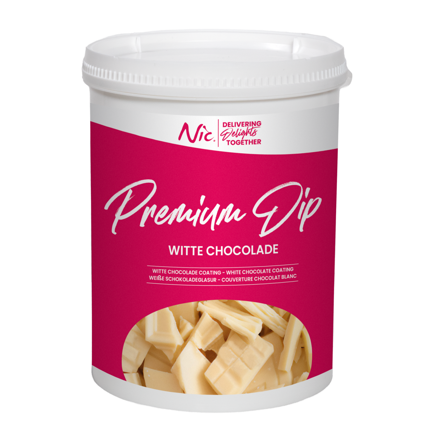 Nic Premium Dip weiße Schokolade (1,2 kg)