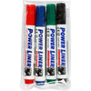 Whiteboardmarker, Strichstärke 4 mm, schwarz, blau, grün, rot, 4 Stück 1 Box