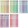 Creativ Company Mosaikaufkleber, D 8-14 mm, Blatt 11x16,5 cm, verschiedene Farben, 10 Blatt 1 Box