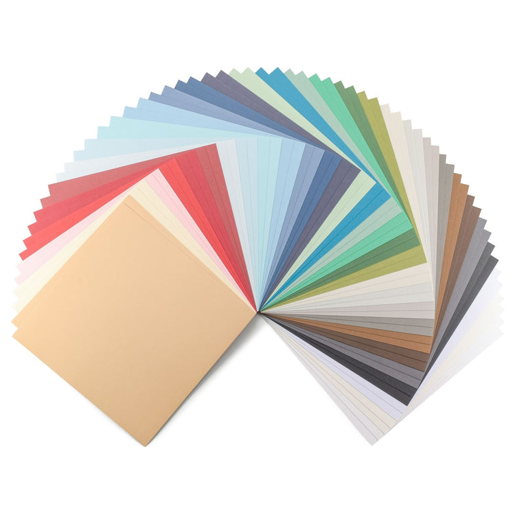 Florence • linen cardboard 250g 30.5x30.5cm multipack 60x