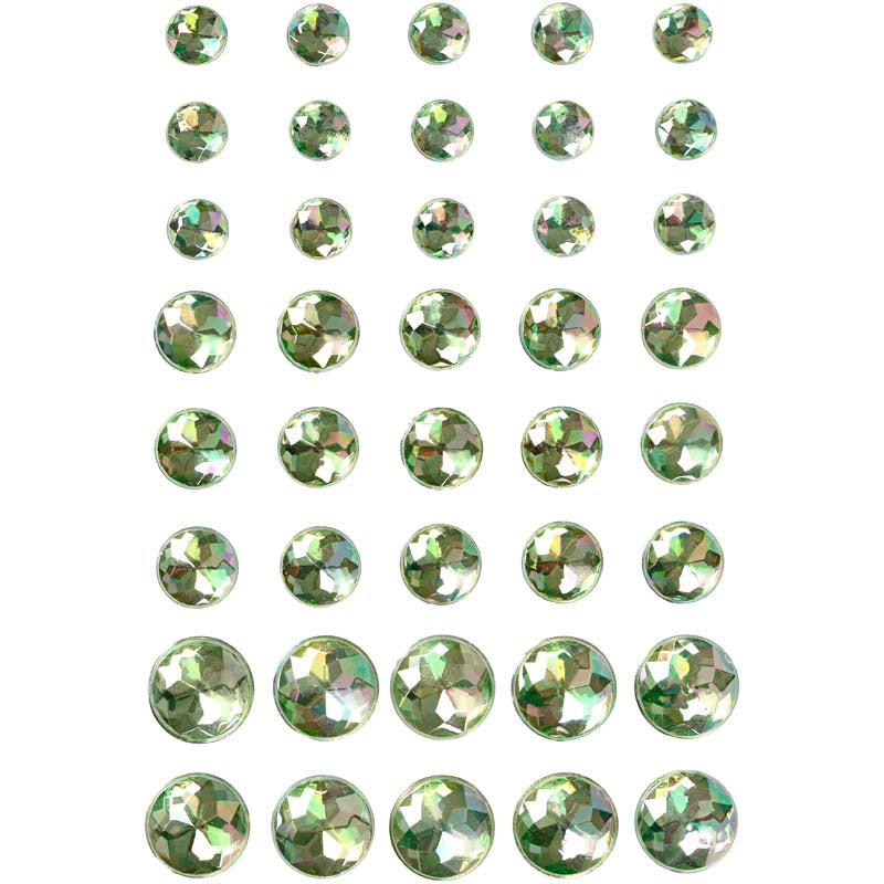 Vivi Gade Strasssteine, Größe 6+8+10 mm, grün, 40 Stück 1 Box