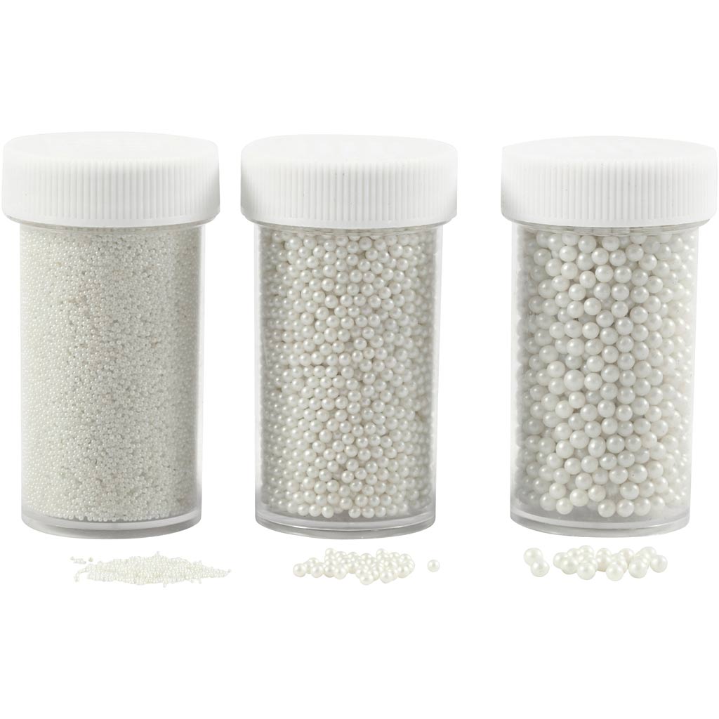 Kreativfirma Mini -Stein -Taucher von Glass Pearl Powerling, 3x45 Gramm