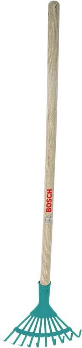 Klein Toys Bosch Gartenlaubharke - Spielzeug - inkl. Holzgriff und Aufhängeöse – grün