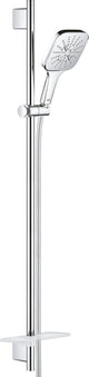 Grohe Rainshower Smartactive Cube 130 Duschstangenset – 90 cm – mit Seifenschale – Chrom – 26587000
