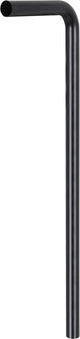 Differnz Bodenrohr mattschwarz – langlebiger Edelstahl – ø 32 mm – 750 x 220 mm
