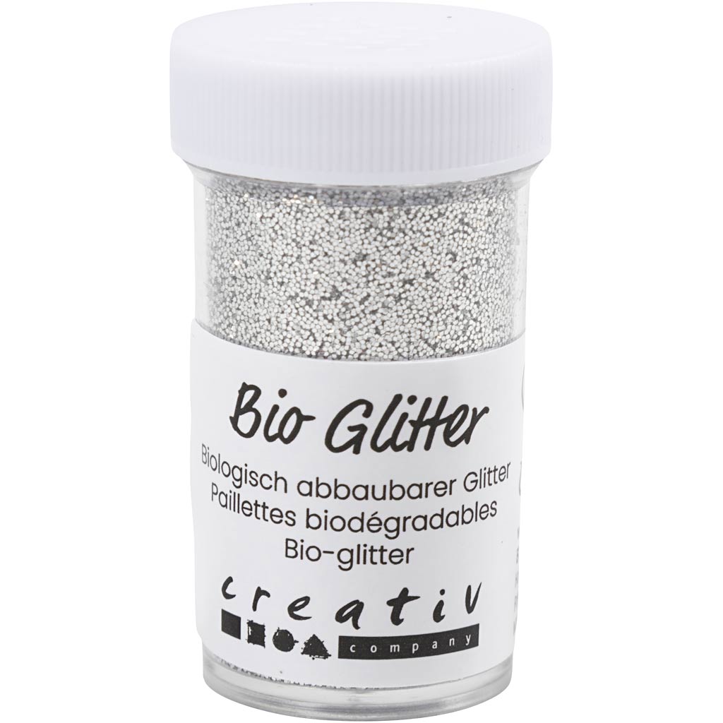 Creativ Company Bio Sparkles, Silber, 27 ml 1 Box