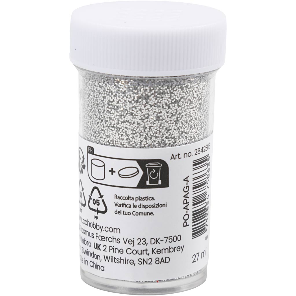 Creativ Company Bio Sparkles, Silber, 27 ml 1 Box