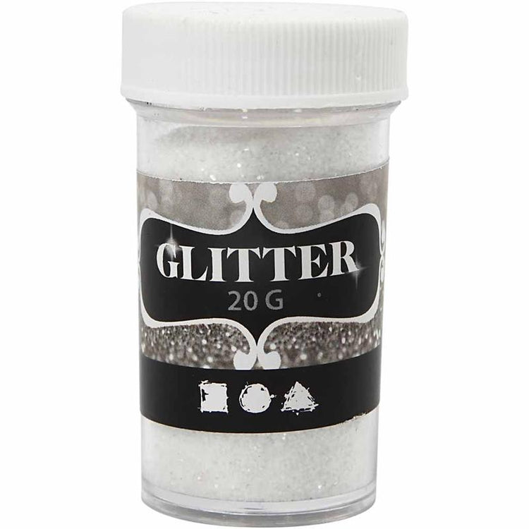 Creativ Company Glitzer, weiß, 20 gr 1 Box