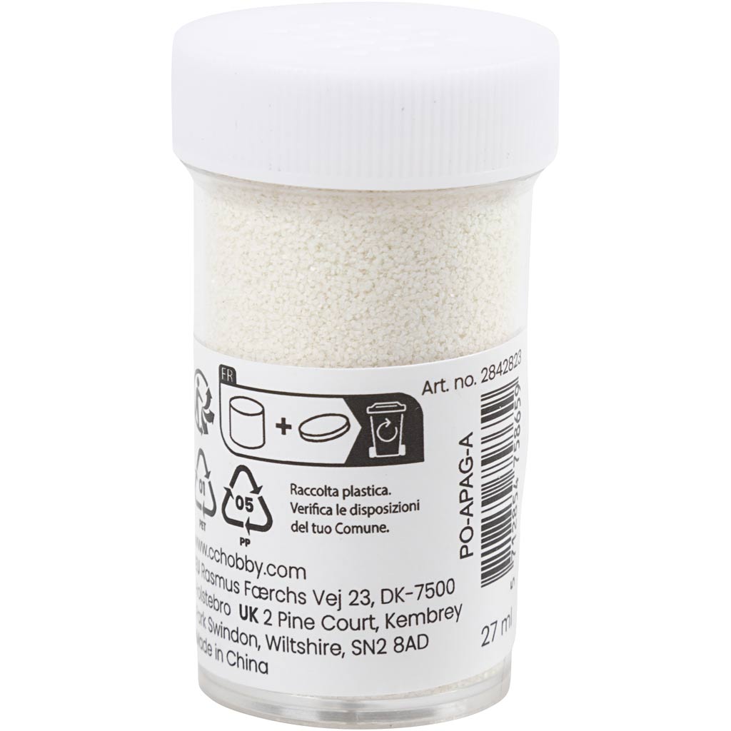 Creativ Company Bio Sparkles, weiß, 27 ml 1 Box
