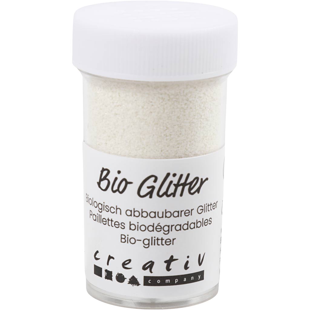 Creativ Company Bio Sparkles, weiß, 27 ml 1 Box