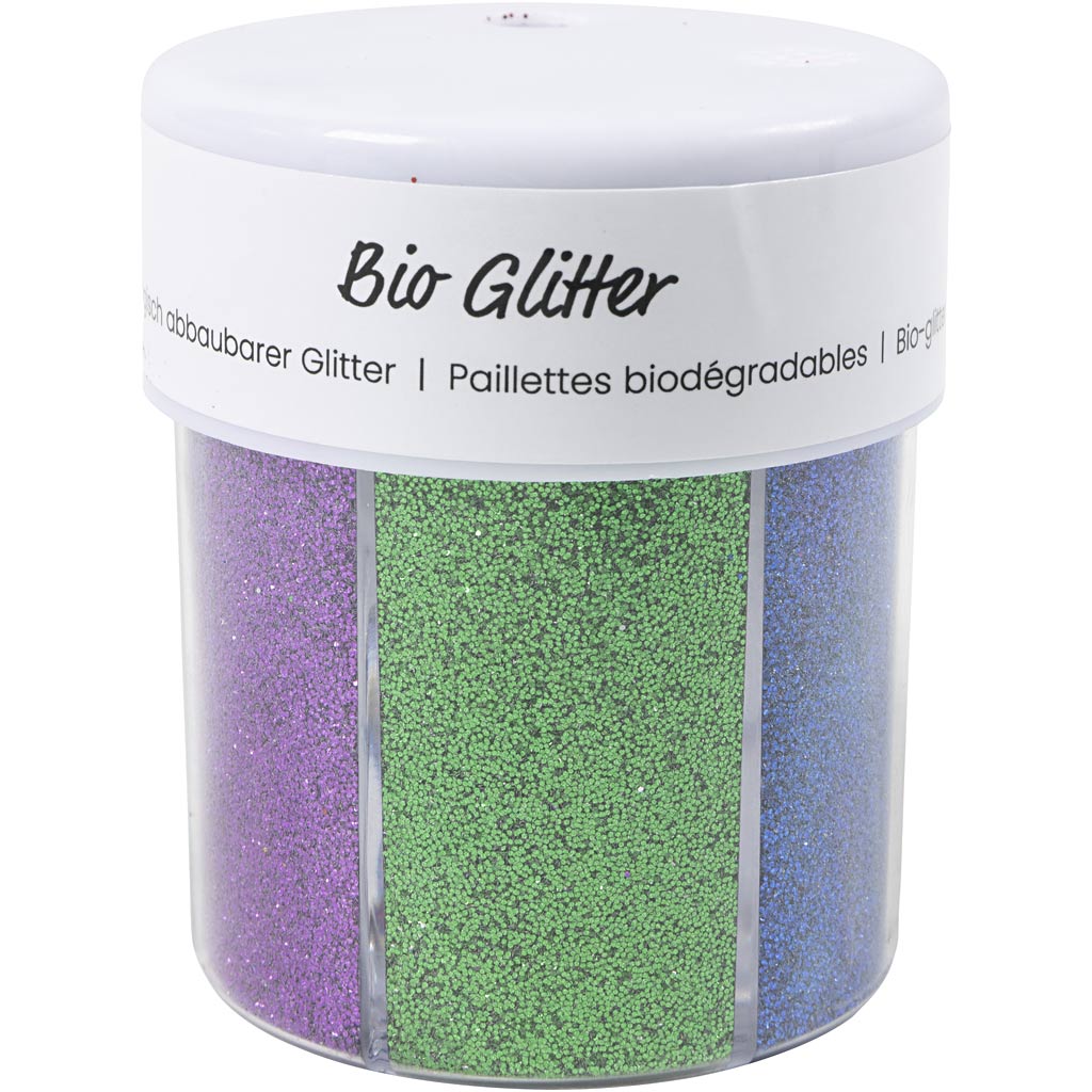 Creativ Company Bio Sparkles, verschiedene Farben, 6x28 ml 1 Box