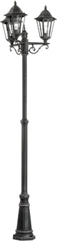 Eglo Navedo Sockelleuchte - Stehleuchte - Außenbereich - E27 - 220 cm - Schwarz