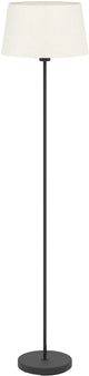 Eglo Febres Stehleuchte – E27 – 153 cm – Schwarz und Weiß – Teddystoff