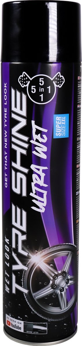 5in1 Ultra Wet Tire Shine 650 ml Reifenglanz Medium Reifenschwarz