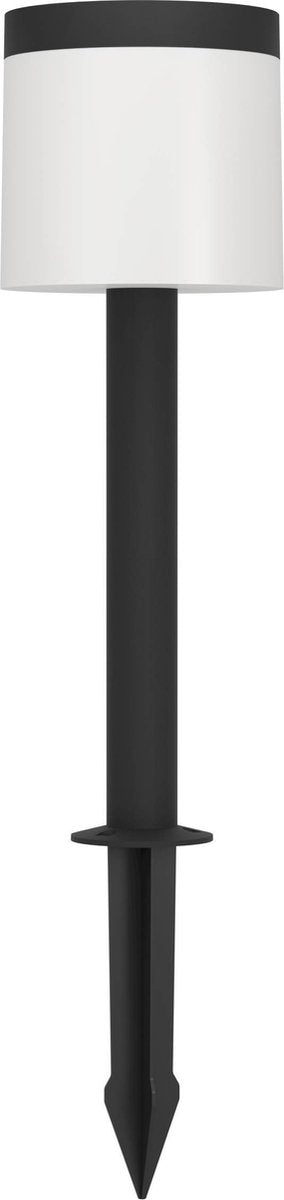 Eglo Pantete Solar Erdspießlampe – Außenstehleuchte – Solarenergie – LED – 65 cm – Schwarz und Weiß