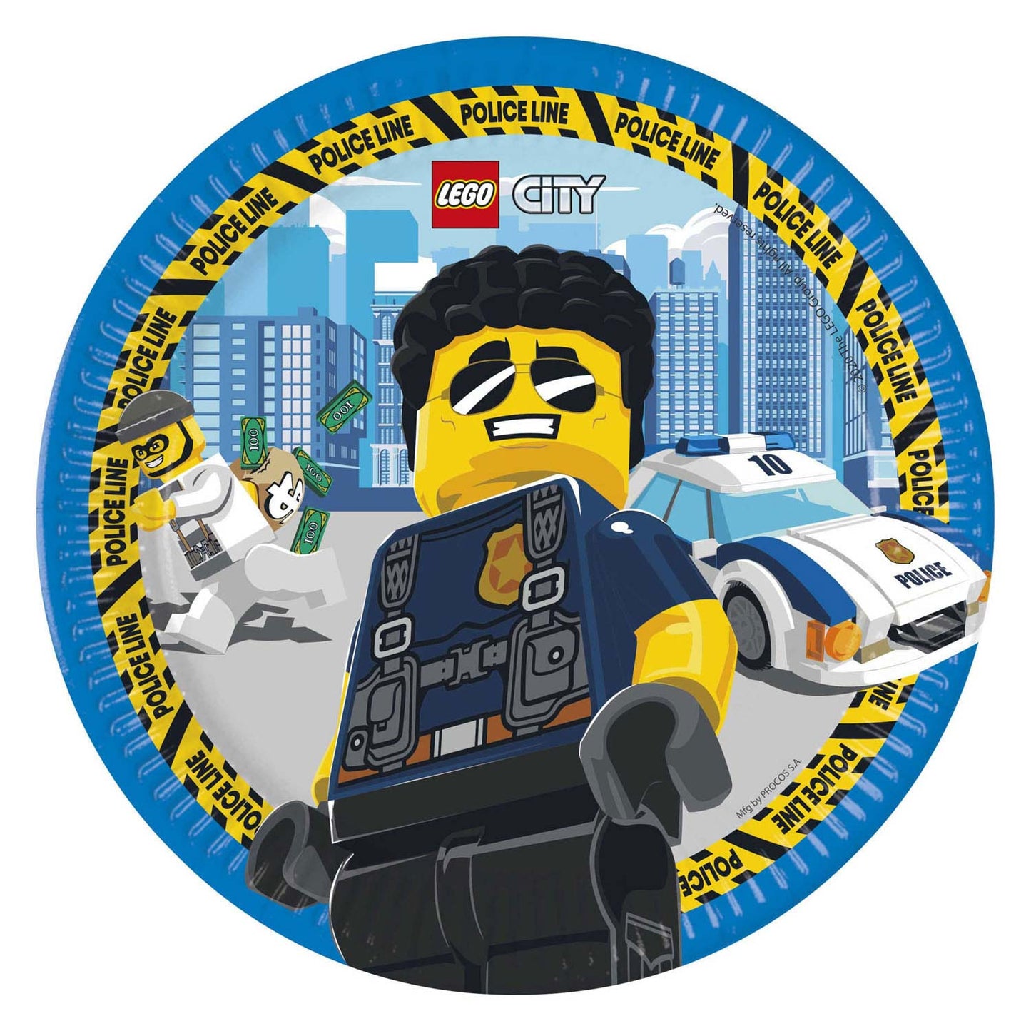 Pappteller FSC Lego City, 8st.