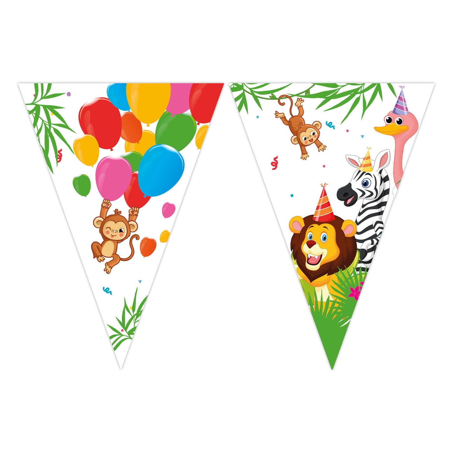 Papierflagge FSC Dschungelballons. 3mtr.