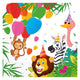 Papierservietten FSC Dschungelballons, 20st.