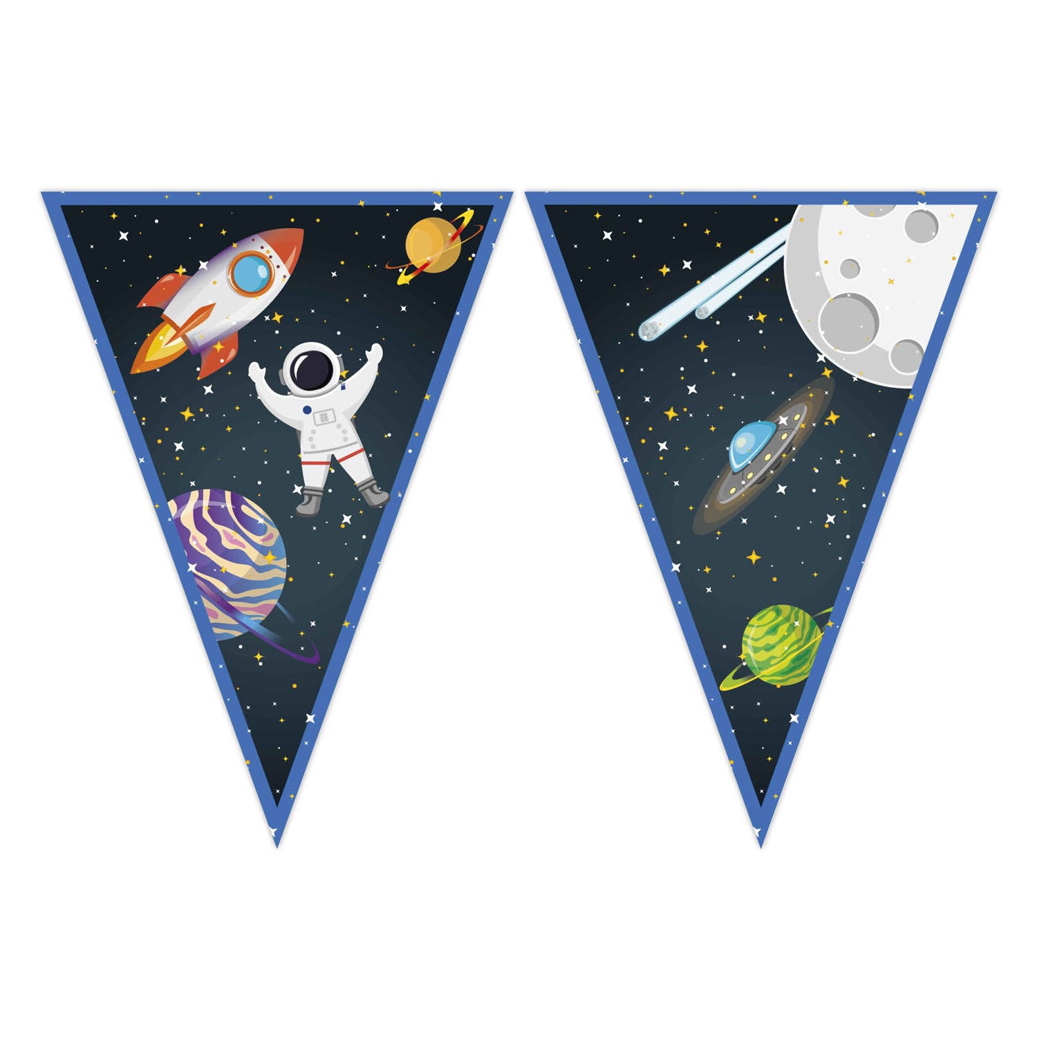 Papierflagglinie FSC Rocket Space, 3MTR.