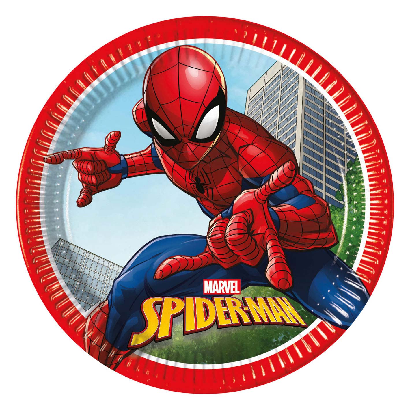 Pappteller FSC Spider-Man Crime Fighter, 8Stk.