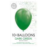 Globosballons dunkelgrün 30 cm, 10st. - afbeelding 2