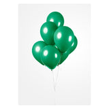 Globosballons dunkelgrün 30 cm, 10st. - afbeelding 3