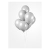 Globos -Luftballons cool grau, 30 cm, 10st.