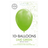 Globos Balloons Lime Green, 30 cm, 10st.