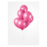 Globosballons hartrosa 30 cm, 10st. - afbeelding 3