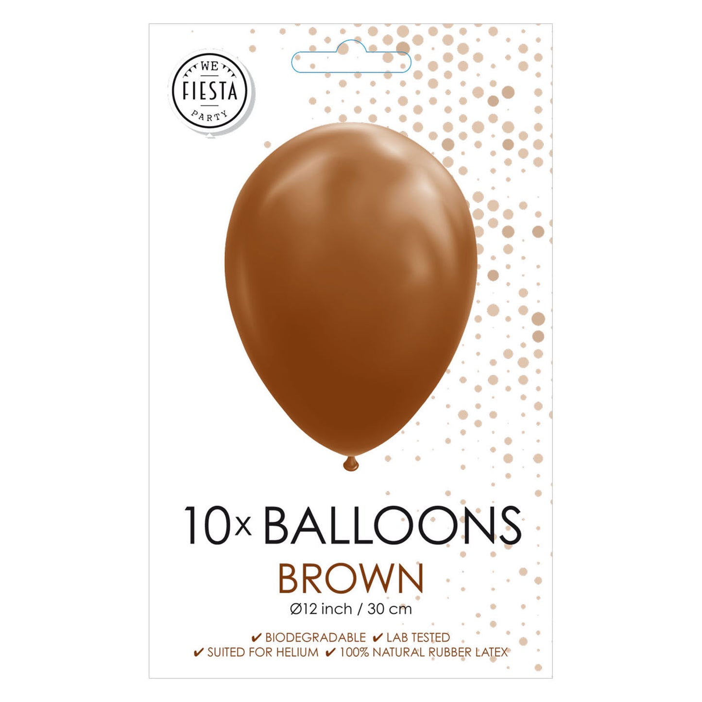 Globosballons Brown, 30 cm, 10st.