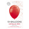 Globos Balloons Perle Red 30 cm, 10st.